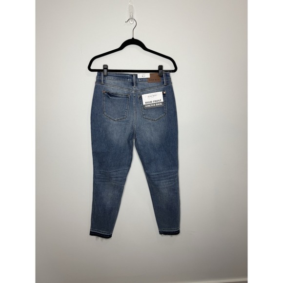 NWT Judy‎ Blue Jeans 5/27 Rigid Magic Boyfriend Fit Stretch Mid Rise Medium Raw - Picture 2 of 11